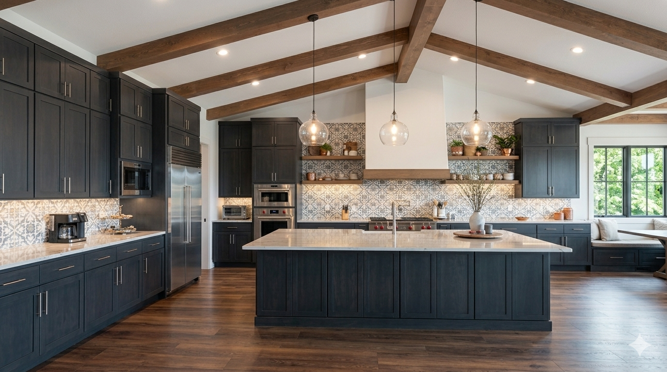 Luxury kitchen renovation completed by AKS Home Builders in Greater Birmingham, Alabama